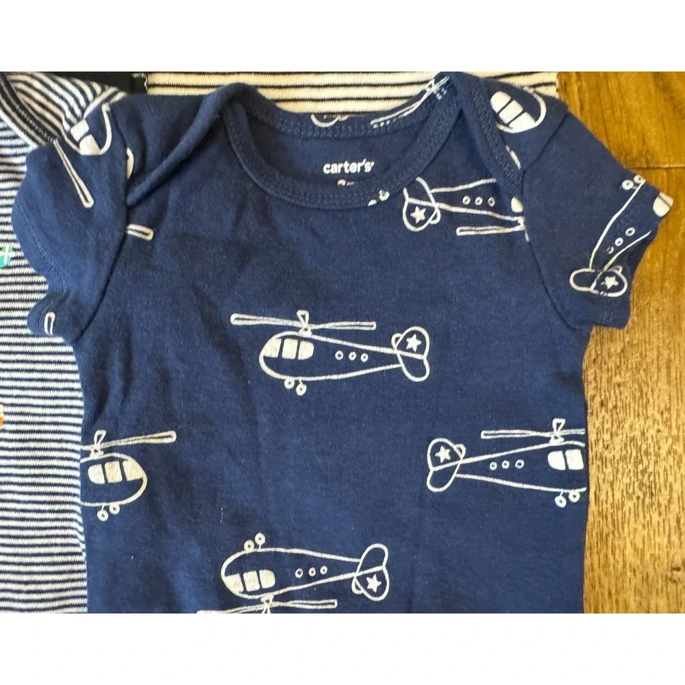 Carters‎ Baby Boy 3 Months Summer Clothes Lot Tees Shirts Bodysuits Rompers Dad